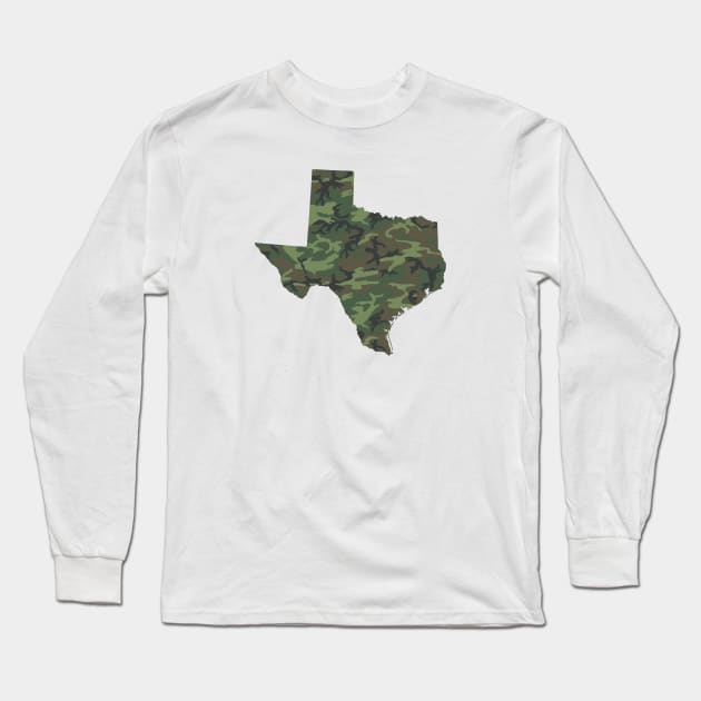 hunting in Texas Long Sleeve T-Shirt by GreenGuyTeesStore